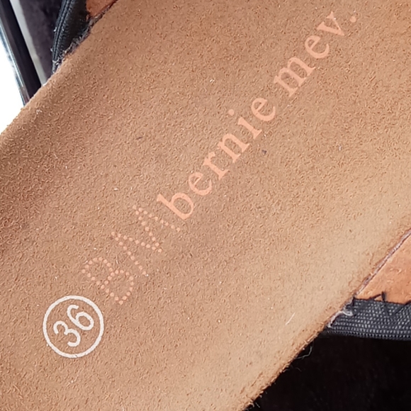 Bernie Mev Woven Double Strap Velcro Cork Sandal - Picture 14 of 16